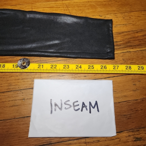 5/$100 SALE - SPANX Black Faux Leather Leggings - Picture 7 of 9